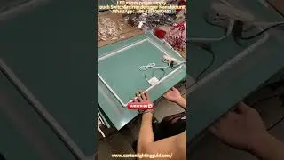 How to build a vanity mirror with led mirror touch sensor switch with 96W LED driver at home. #diy