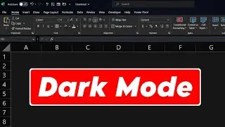 How to enable dark mode in excel | how to active excel dark mode | Dark mode in excel #excel