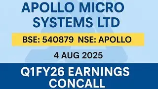 Apollo Micro Systems Q1FY26 Concall | Earnings Conference Call Q1 Results 2026 #Concall