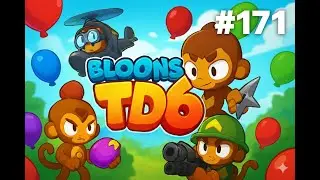 Bloons TD 6 No Commentary Gameplay(Monkey Meadow -Medium- Reverse ) -Ninja Monkey Paragon- EP-171