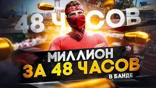 С нуля до МИЛЛИОНА в БАНДЕ за 48 ЧАСОВ на GTA 5 RP - заработок в БАНДЕ в ГТА 5 РП