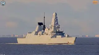 HMS Duncan in Front of the Lighthouse Cam Balje | 21 November 2025 HMS Duncan vor der Leuchtturm-Cam