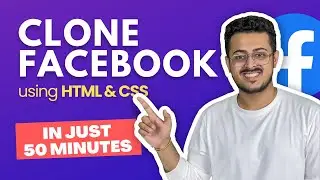 HOW Facebook IS BUILT using HTML & CSS? -  Project Making