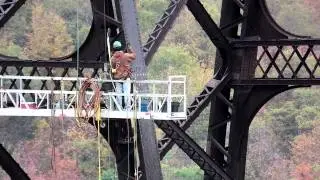 Kinzua bridge structural repair.MOV