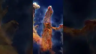 The iconic Pillars of Creation in the Eagle Nebula  #astronomy #universe #space