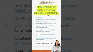 Polity & Governance for UPSC #Comptroller and Auditor General of India