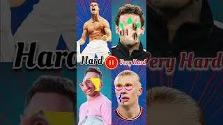 Try Not to Fail This Stop Challenge 😱 || Ronaldo | Messi | Neymar Jr | Haaland || #shorts