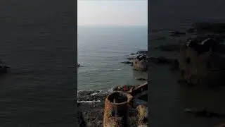 Padmadurg Fort 🚩 #forts #padmadurg #incredibleindia #maharashtra #youtubeshorts #sea #drone