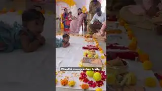 Throwback. Dhruthi annaprashan celebration. Special for Amma and nanna. Full video available below❤️