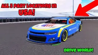 All 5 part locations in USA Drive world!