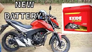 New 12V battery installation in my old Honda Motorcycle