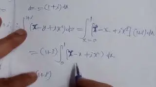 Complex Integration:Find the value of the integral (x-y+ix^2)dz (i) along the straight line z=0 to z