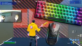 Razer Huntsman Mini Fortnite🤩Keyboard Sounds ASMR 😴Piece Control 1v1 Gameplay🏆