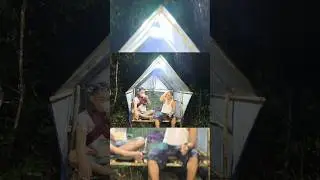 sepanjang malam hujan deras, relaxing rain sound, camping hujan