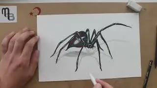 3D örümcek çizimi ✍️  #drawing #pencilportrsit #sketch #art #artist #draw #easydrawing #howtodraw