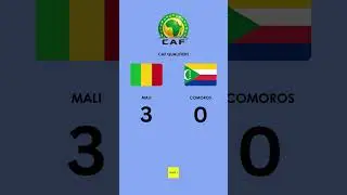 Mali Dominates with a 3-0 Victory Over Comoros! 🇲🇱🔥