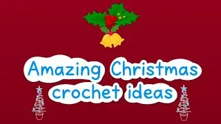 Awasome Christmas Crochet gift ideas 🎁 /Easy crochet tree pouch / crochet pouch for beginners 🙂⭐🌲🎂🎁🎄