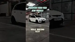 New Wheels on the Ford Figo #shorts #fordfigomodified #fordfigo #Yunekoriginals #te37