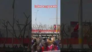 Morning Indian army parade rehersal