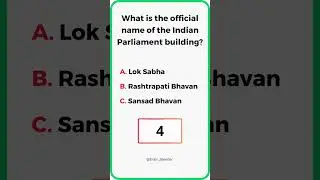What is the official name of the Indian Parliament building? #shorts #short #gk #youtubeshorts