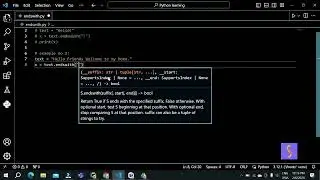 (MM) Understanding the endswith() Method in Python