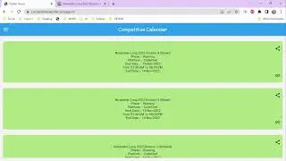 Competitive Coding Calendar