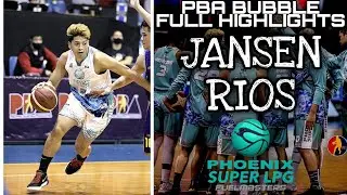 Jansen Rios PBA Bubble Full Highlights