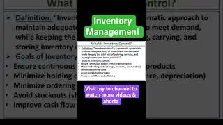 What is Inventory Control?