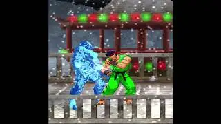 Cold-Blooded Revenge: Glacius Ends Ryu with Ultra Style!#ryu #killerinstinct #streetfighter #glacius