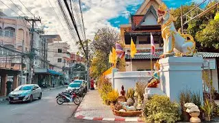 4K Thailand Tour - Explore Chiang Mai Old Town By Bicycle (February, 2022)