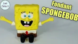 Fondant SPONGEBOB cake topper! How to make Spongebob figurine  | DIY Spongebob