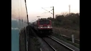 INDIAN RAILWAYS | 13352 ALLP-DHN/TATA Express rushes past with RPM WAP-4