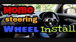 Racing steering wheel changing momo steering install / swift