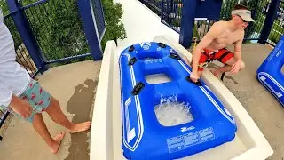 Zoomerang Half-Pipe Water Slide at Water World Colorado