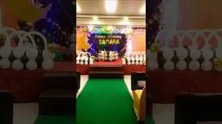 fast Birthday decoration || birthday ceremony || balloon decoration ideas #shorts #decoration #fyp