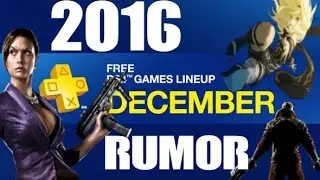 PS PLUS DECEMBER 2016 RUMOR PS4 GAMES