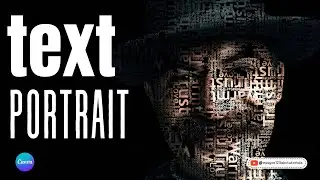 Face Text Portrait&nbsp;Canva Tutorial Easy to Follow for Beginners