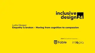 Empathy is broken - Moving from cognition to compassion / Lydia Hooper #id24 2022