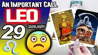 Leo ♌️🔴 An Important Call 😨 📞horoscope for today JANUARY 29 2026 ♌️ #leo tarot JANUARY