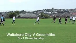 Waitakere City V Greenhithe 14th Grade Div 1 2016