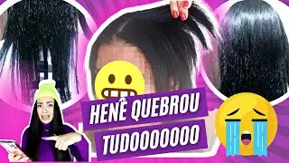 PASSOU HEN&Ecirc; E QUEBROU TUDO!!! - CORTE QU&Iacute;MICO NO CABELO DA INSCRITA 😱