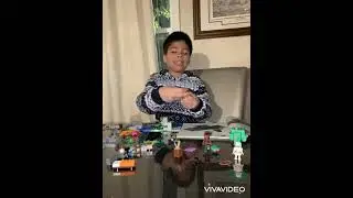 Hi Lego fans I&rsquo;m back hi Austin my cousin 🤚🏻🎅 im building Minecraft Lego set #viralvideo #lego