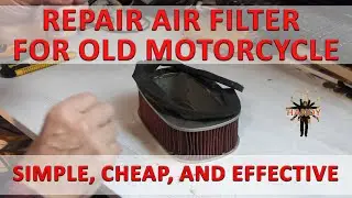 How to Make a DIY Air Filter for an Old  Motorcycle | Fast & Cheap Fix