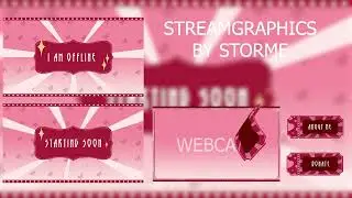 [ Pink Circus ] FREE STREAM OVERLAY | ANIMATED VERSION AVAILABLE