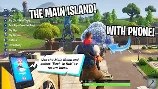 How to GET TO MAIN ISLAND IN CREATIVE MODE! (WORKING METHOD) (EASY METHOD GLITCH)