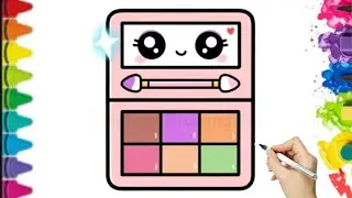 Kawaii Makeup Palette Drawing 🎨 | Cute & Easy Kawaii Art for Beginners