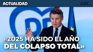 FEIJÓO alerta del «COLAPSO TOTAL» del Gobierno en su BALANCE del curso político 2025