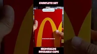 Complete Set! McDonald's first-ever Reusable Cups: HAPPY CHRISTMAS COLLECTION! #toytherapy