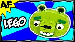 Custom Lego Angry Birds BAD PIGGIE MOC - Animated Review with Building Instructions