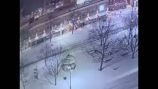 Downtown Watertown New York. Jan. 26 2026  (live cam view Washington St Properties and J. Johnson) 